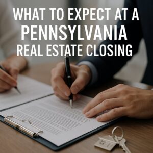 What to Expect at a Pennsylvania Real Estate Closing