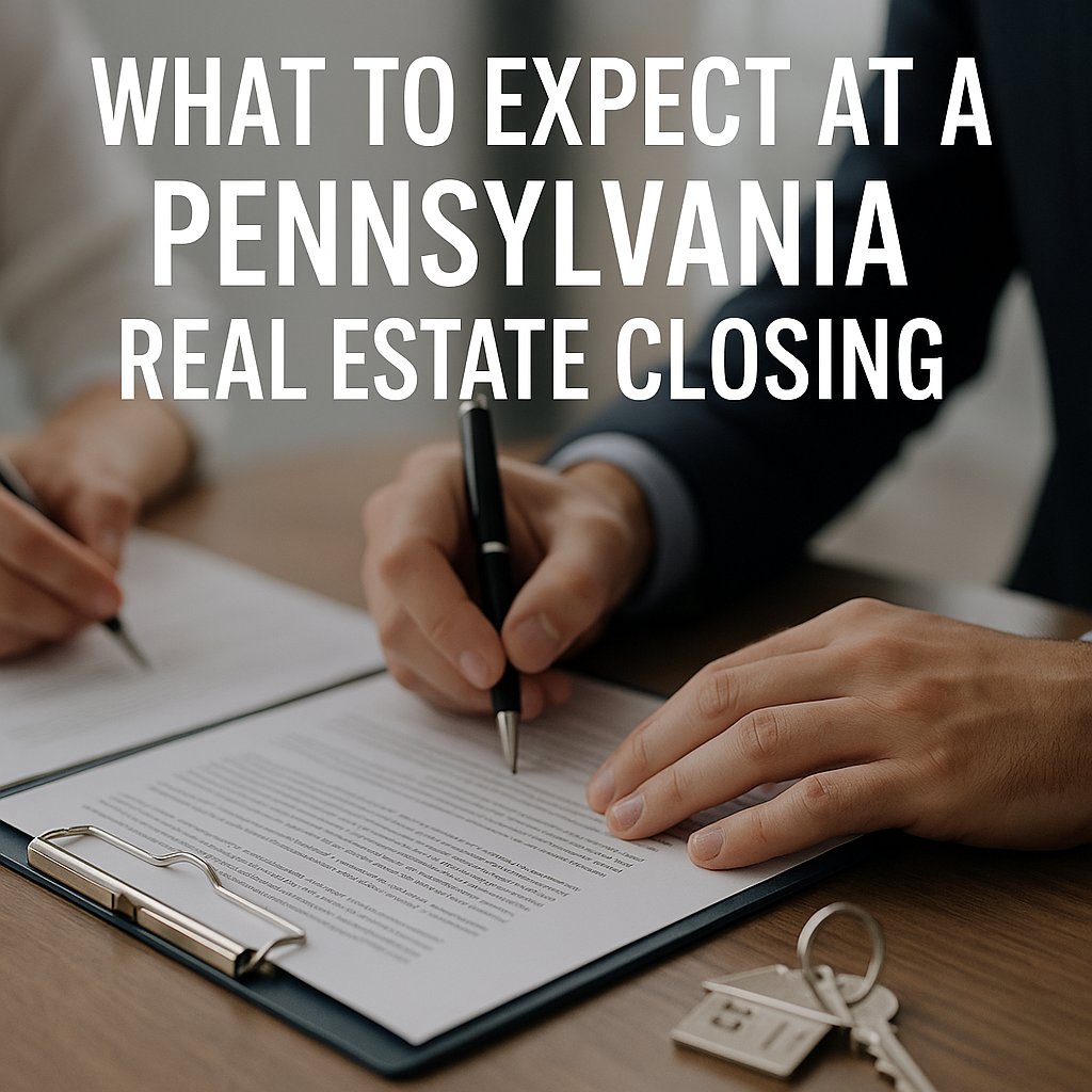 What to Expect at a Pennsylvania Real Estate Closing